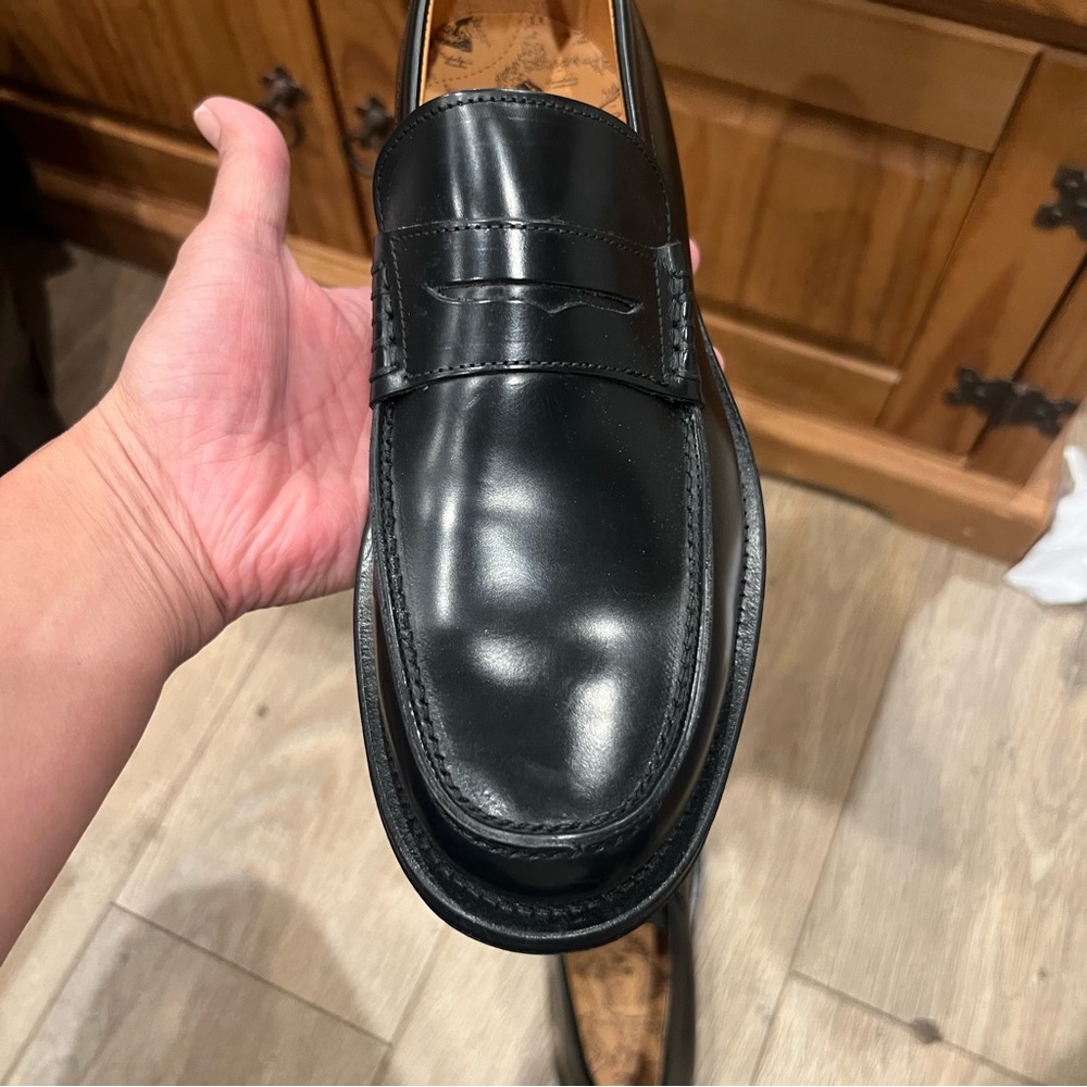 BANANA REPUBLIC LEATHER "NAVARRE PENNY LOAFER" MEN'S SIZE 7 WOMEN'S 8.5 - Picture 3 of 14